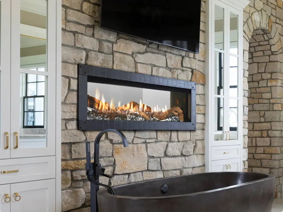 Gas Fireplace Glass Door