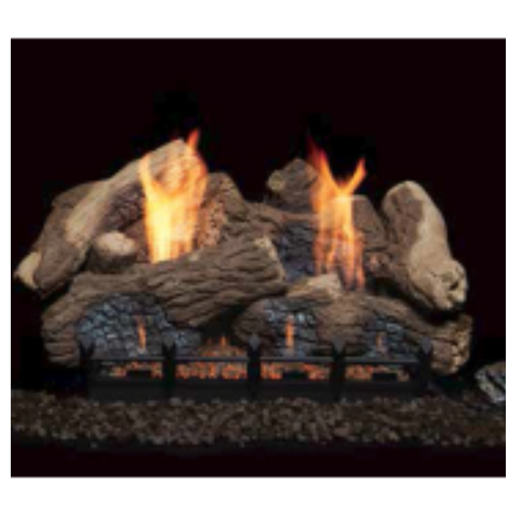 36295MON 18" 7pc Berkley Oak refractory Log set for Natural Blaze VF 18" Burner
