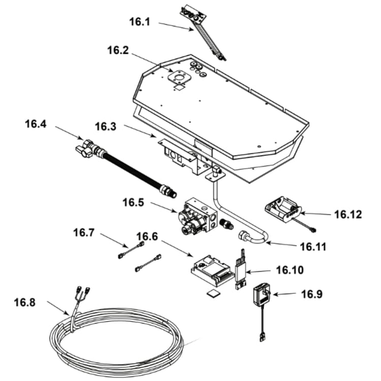 SL-950TV-IPI-D #16 Valve Assembly