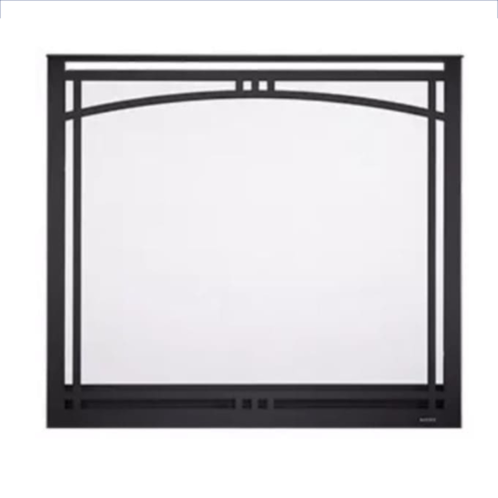 90894MON Manor Arched Overlap Fit Front With Clearvue Mesh Black