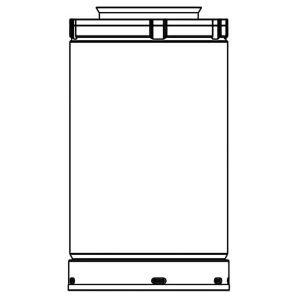24 Pipe Length-Black (4X6-5/8 Slp Pipe) SLP24-BK by Heat & Glo