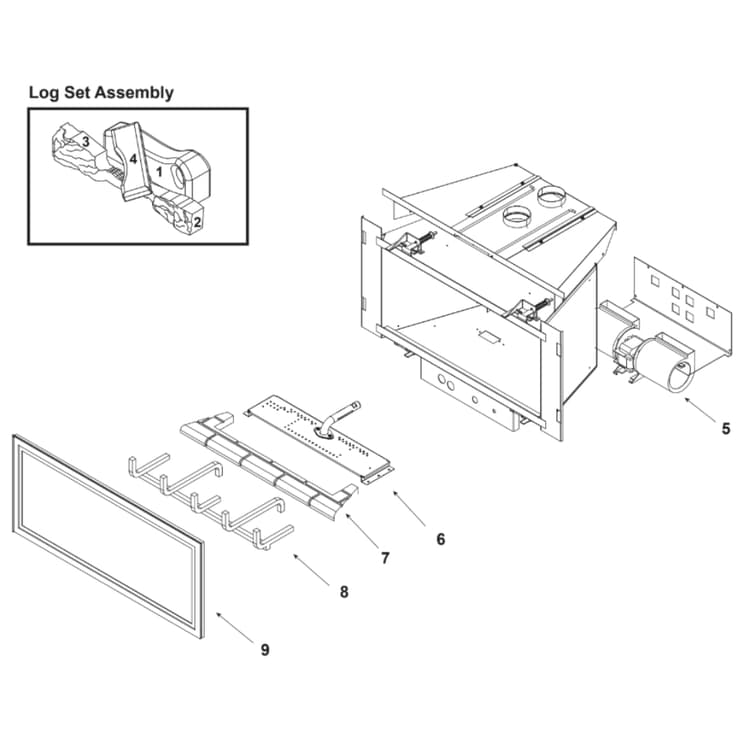 AT-ZC-B Log Set Assembly