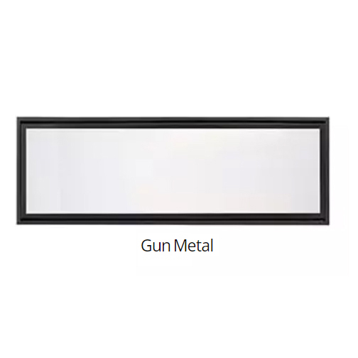 90750MON Clean face trim Gun Metal