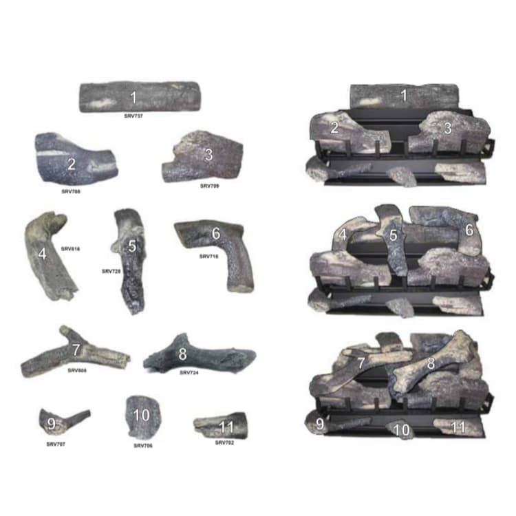 GO35-IPI-NG/LP Log Set Assembly