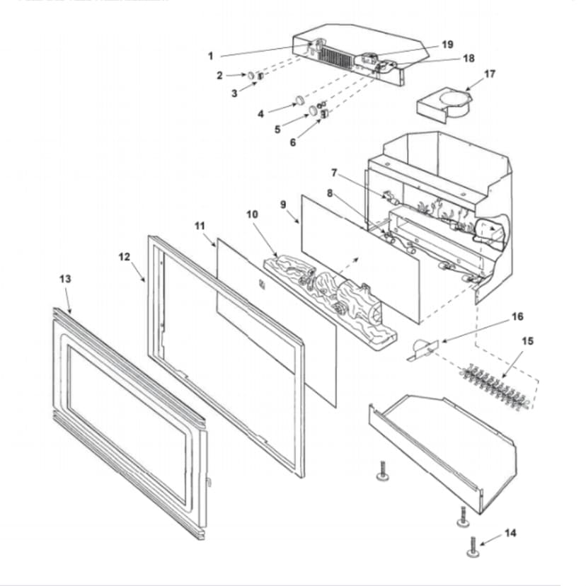 Heat & Glo 32EXL Electric Fireplace Parts
