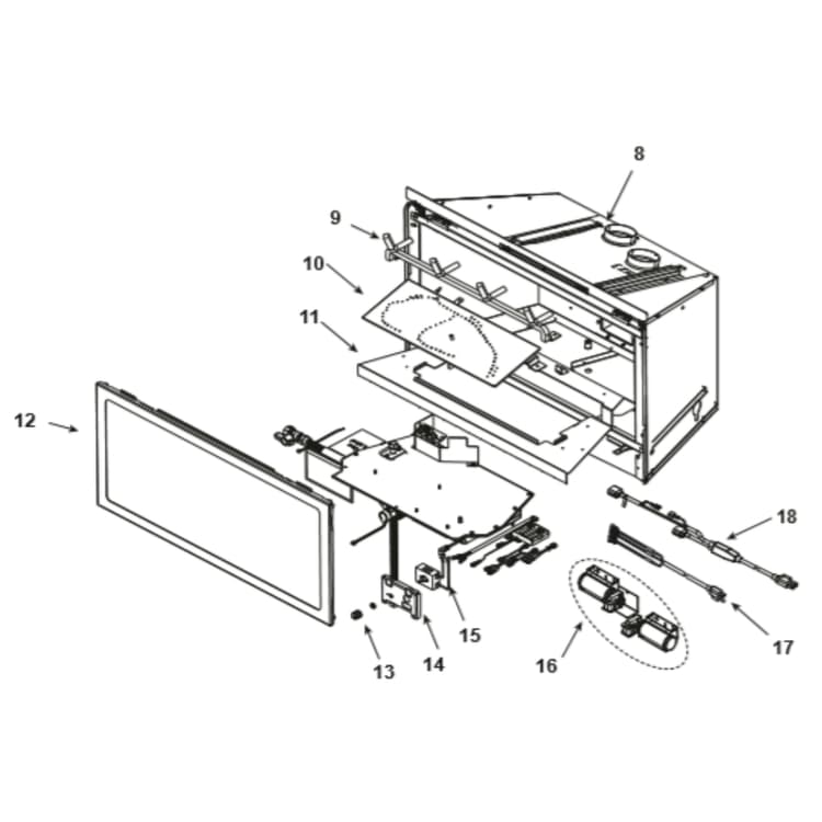 GRAND-I35-C Log Set Assembly (2)