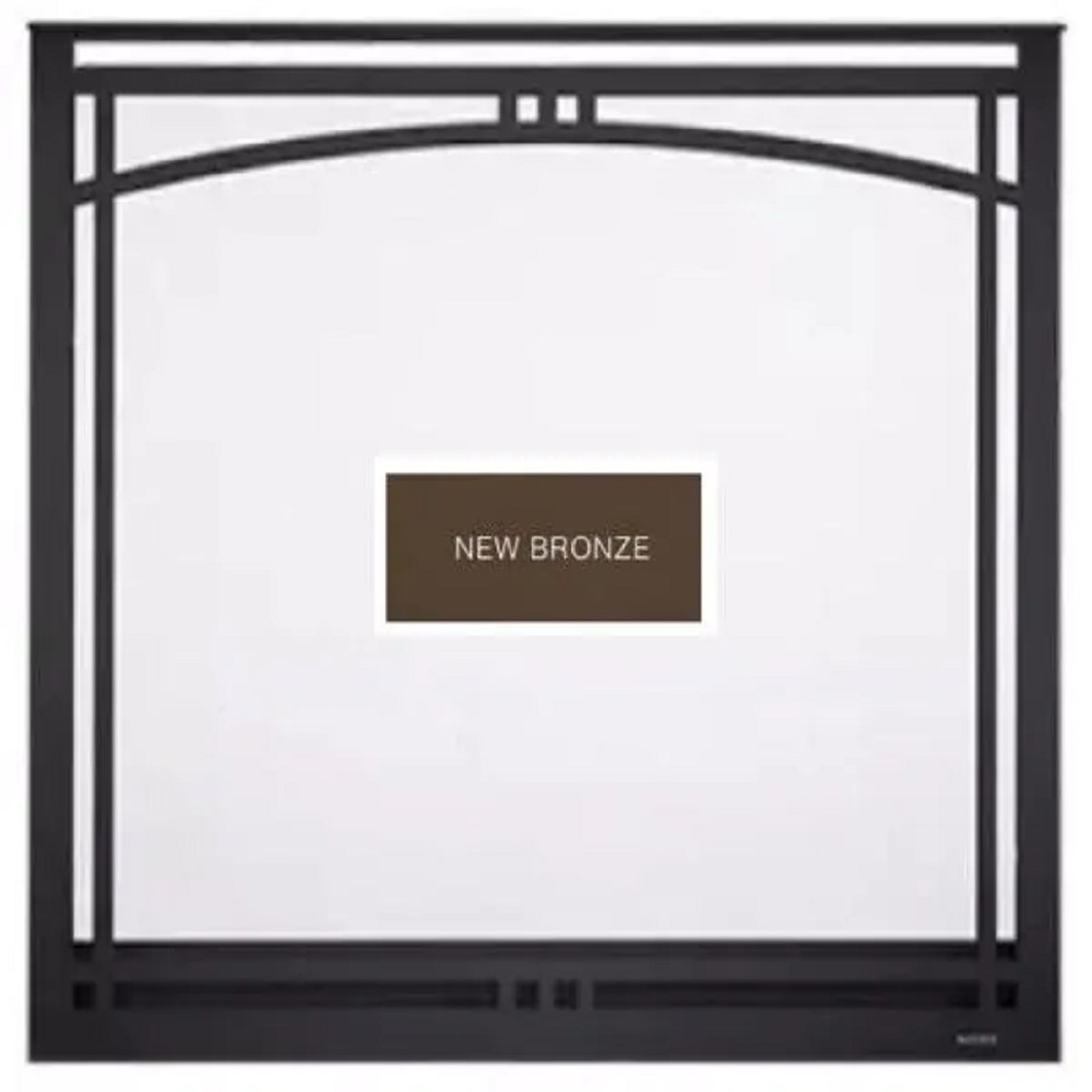 90895MON Manor Arched Overlap Fit Front With Clearvue Mesh New Bronze