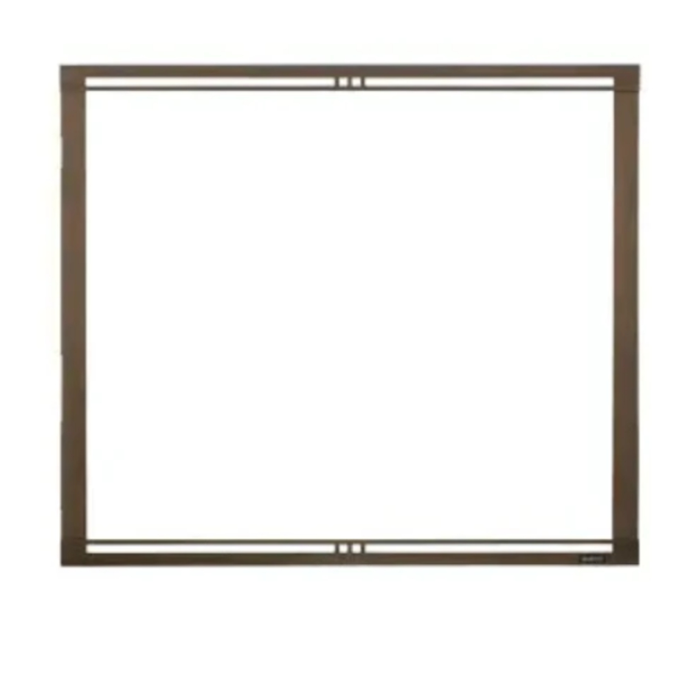 90889MON Firescreen Front 42St Black