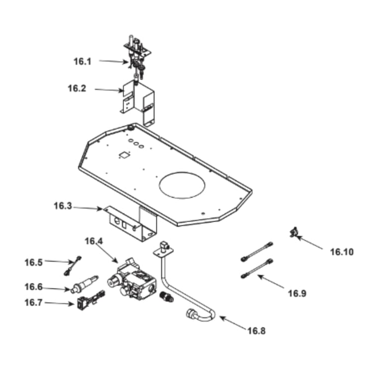 SL-550TV-C #16 Standing Pilot Valve Assembly
