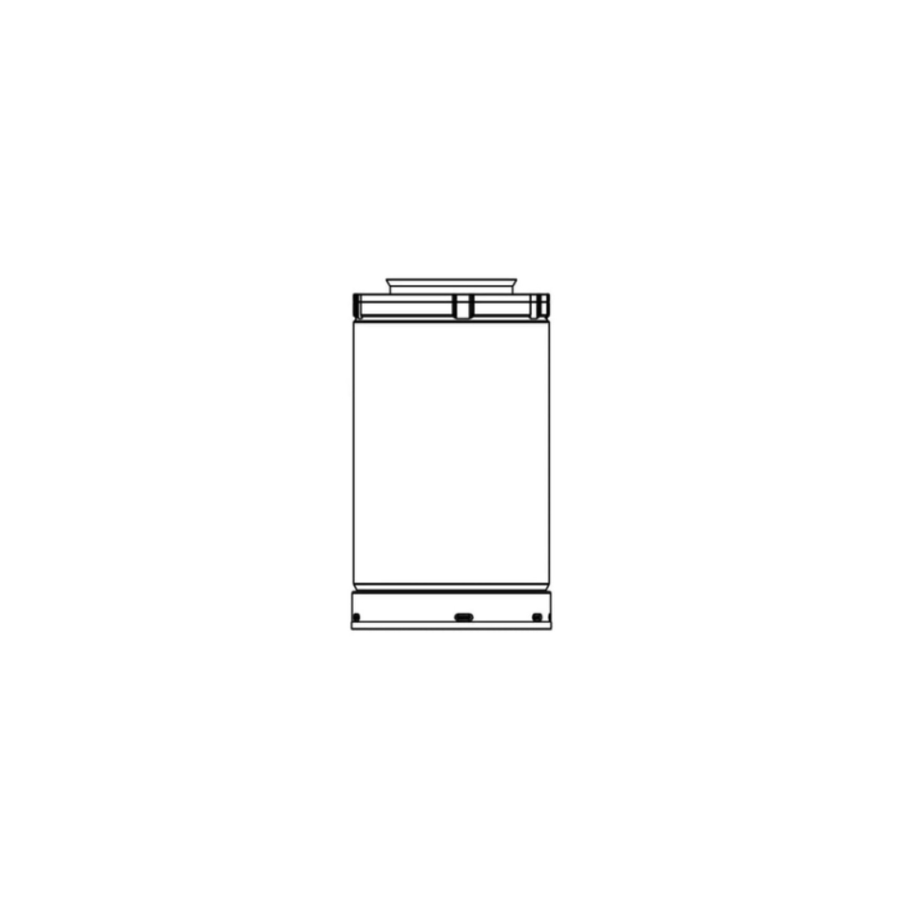 12 Pipe Length-Black (4X6-5/8 Slp Pipe) SLP12-BK by Heat & Glo