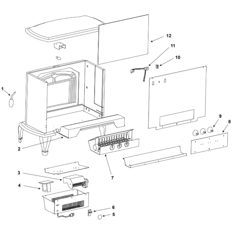 Heat & Glo STOVE-ELEC Electric Stove Parts