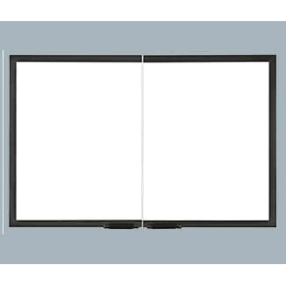 90940MON Gasketed Glass Door, Cabinet Style, Black (Not For Use On Radiant Units,