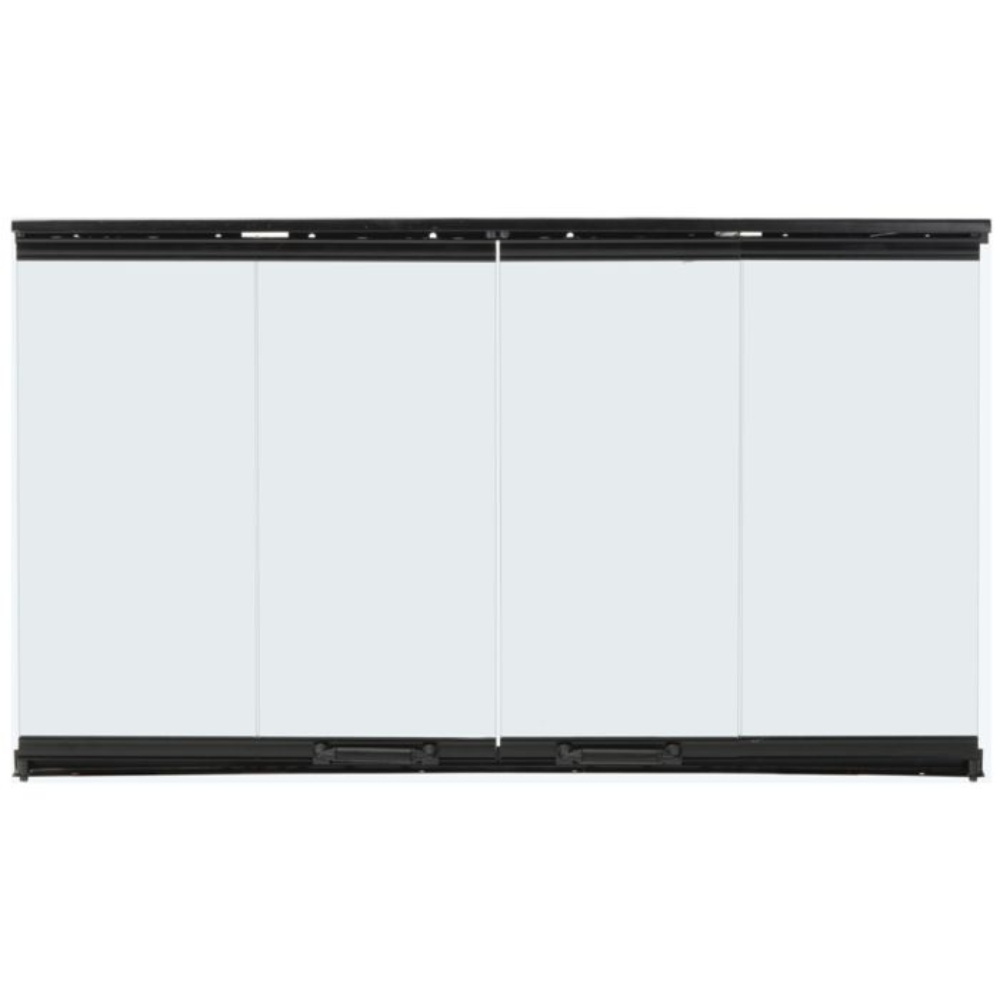 67416MON Original Bi-Fold Glass Doors with Black Trim