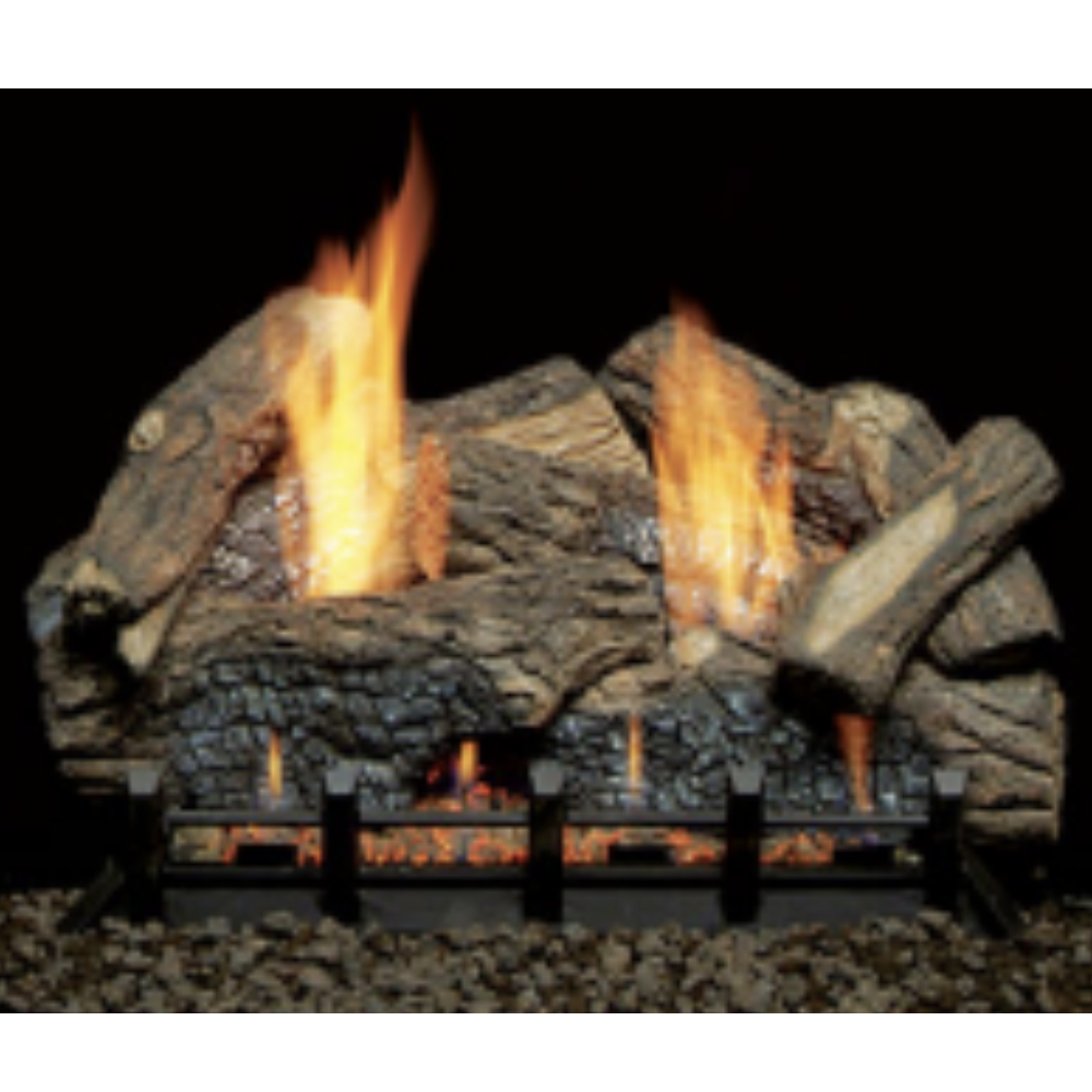 36367MON Majestic 24 Refractory 7-Pc Highland Oak Log