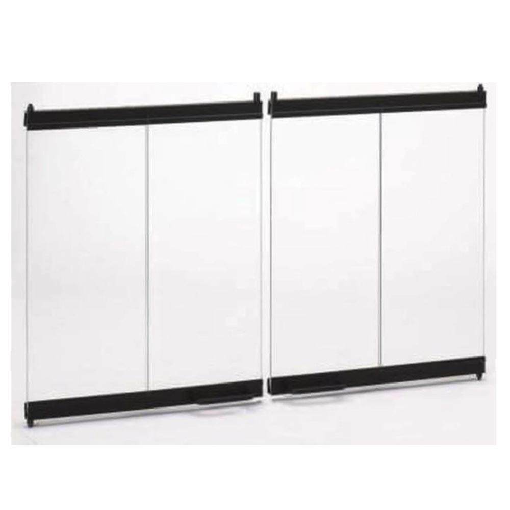 67418MON Original Bi-Fold Glass Doors with Black Trim for BE36