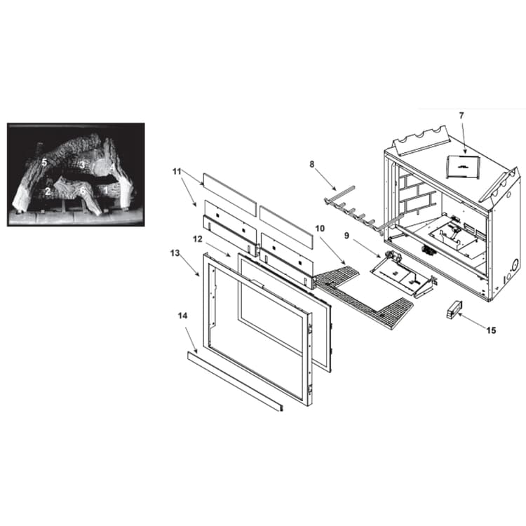 8000CF-OAK-IPI Log Set Assembly