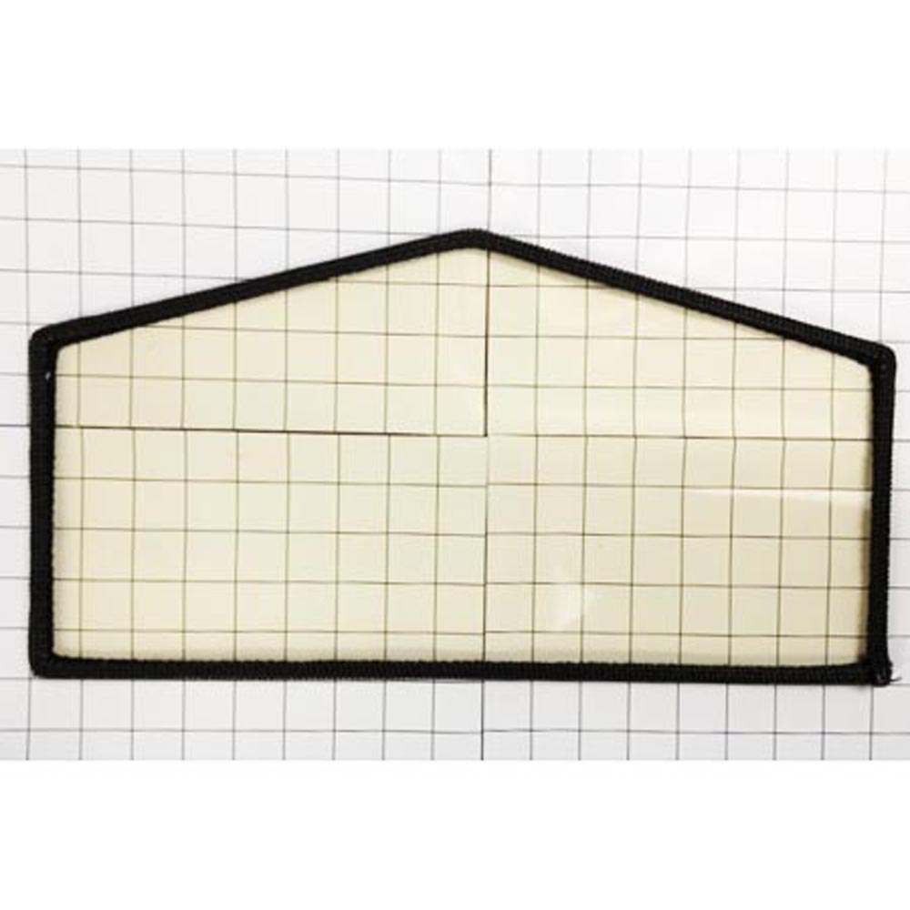 71927MON Roped Glass 16 7/8 W X 6 5/8 L Ends X 8 7/8 L Ctr