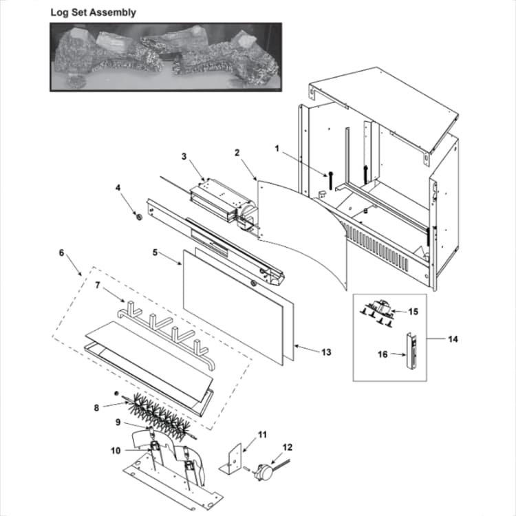 CF260E-B Log Set Assembly