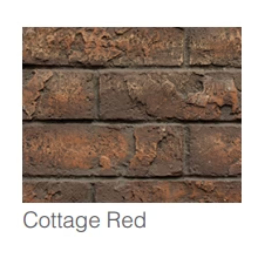 BRICKMI30CR Traditional 30" Brick Interior Panels Cottage Red