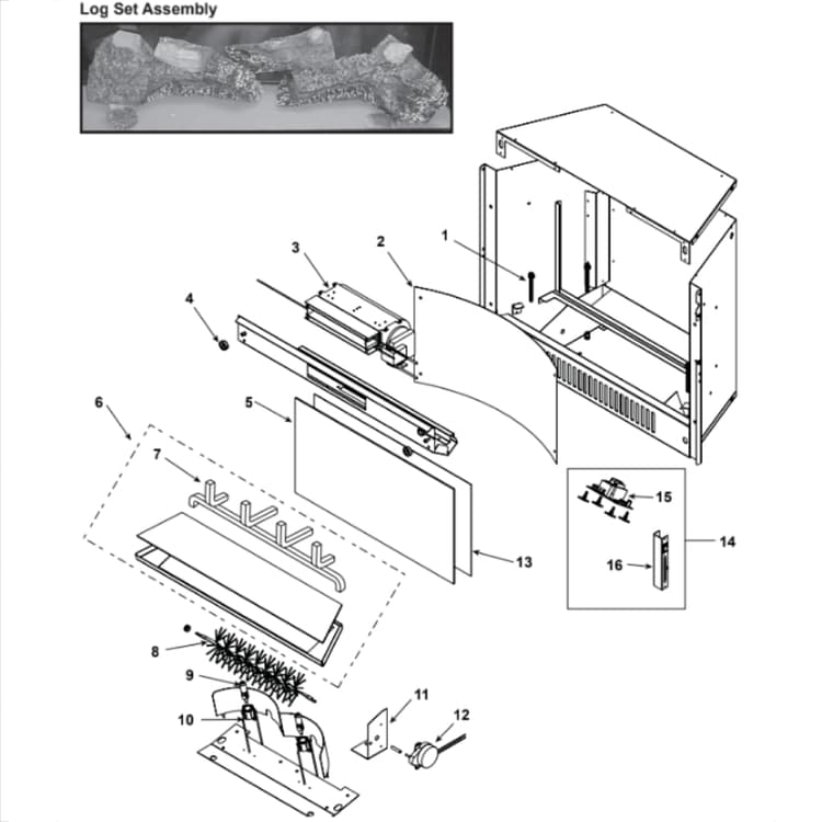 CF230E-B Log Set Assembly