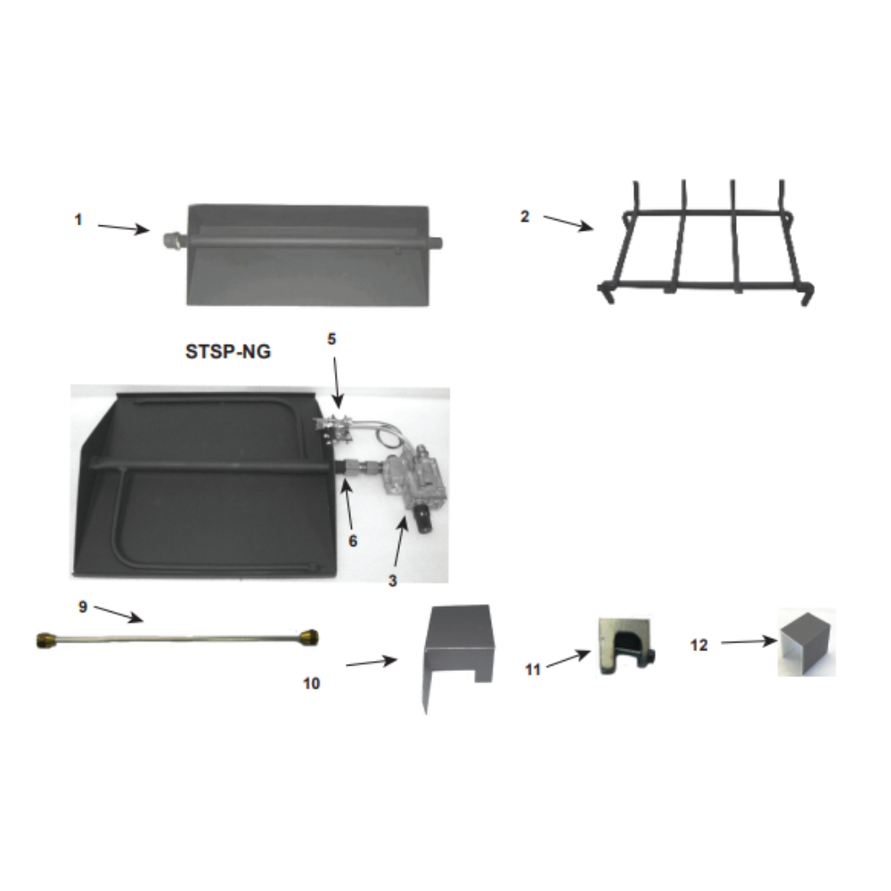 91017MON 24" Safety Pilot Hearth Kit For See-Through Fireplaces - 75,000 Btu/Hour Input