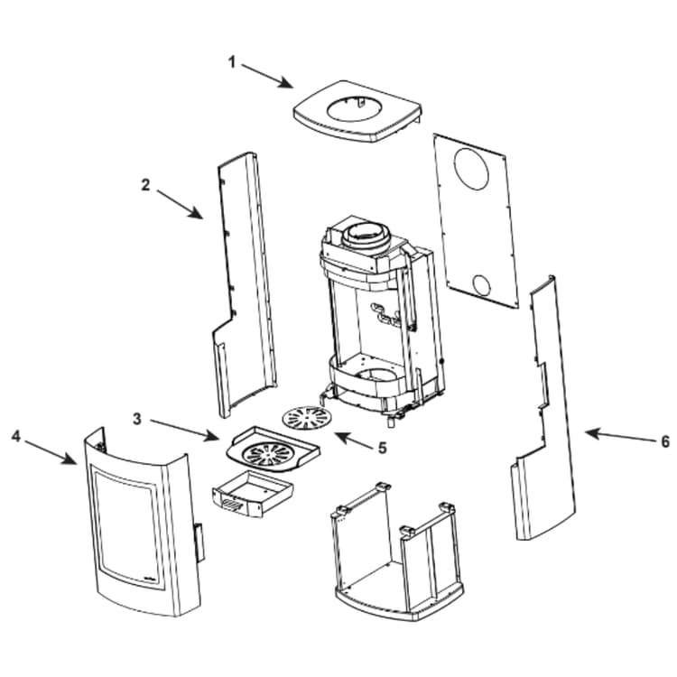 Heat & Glo Radius-100 Wood Stove Parts