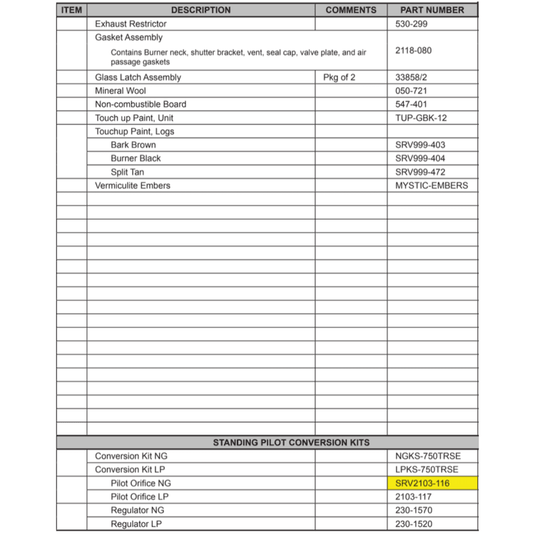 SL-750TRS-E Replacement parts