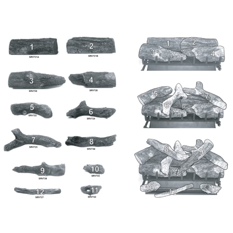 GO30MTCH-NG/LP Log Set Assembly