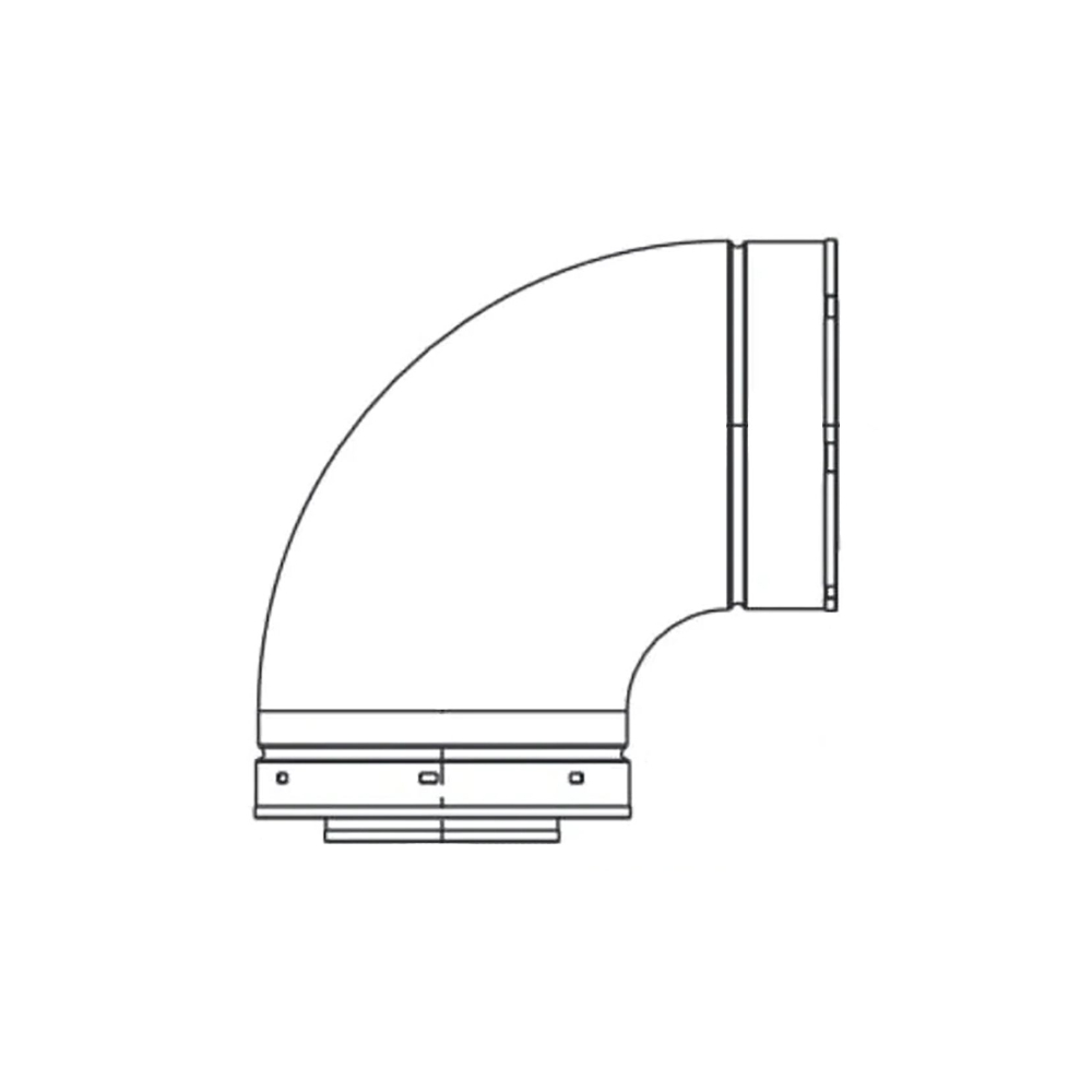 90 Degree Elbow (Dvp90) DVP90ST by Heat & Glo
