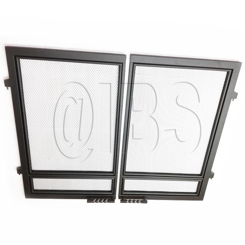 FDB500BT 36 PROUD MOUNT THREE QUARTER DOORS WITH SCREEN BLACK TEXTURE BDV500 - MUST PURCHASE RECTANGULAR FRONT
