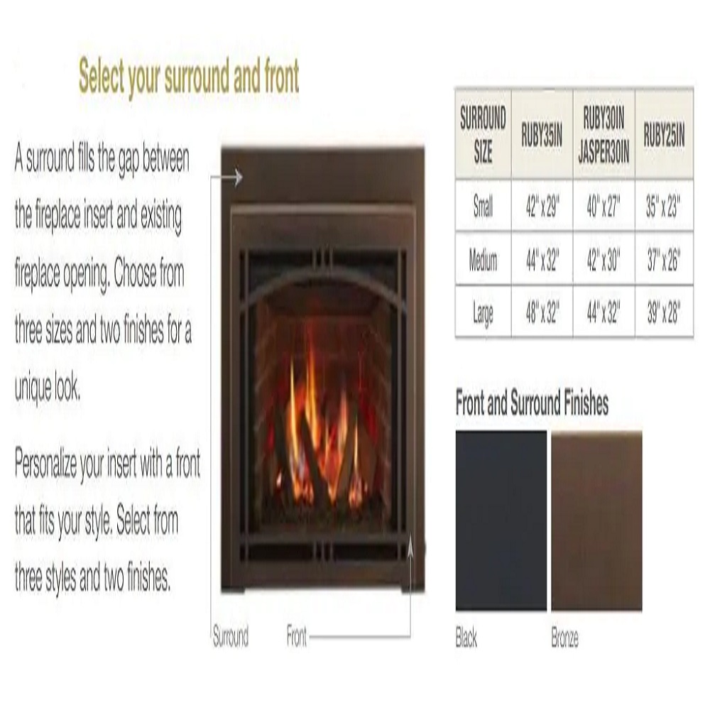 33231MON Clean 35" Screen Front New Bronze