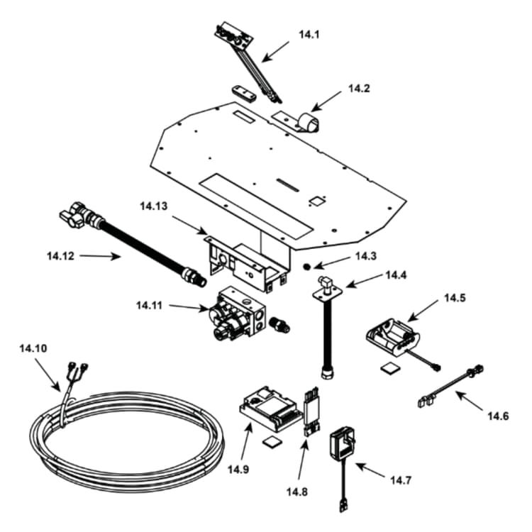 SL-950TV-IPI-E #14 Valve Assembly