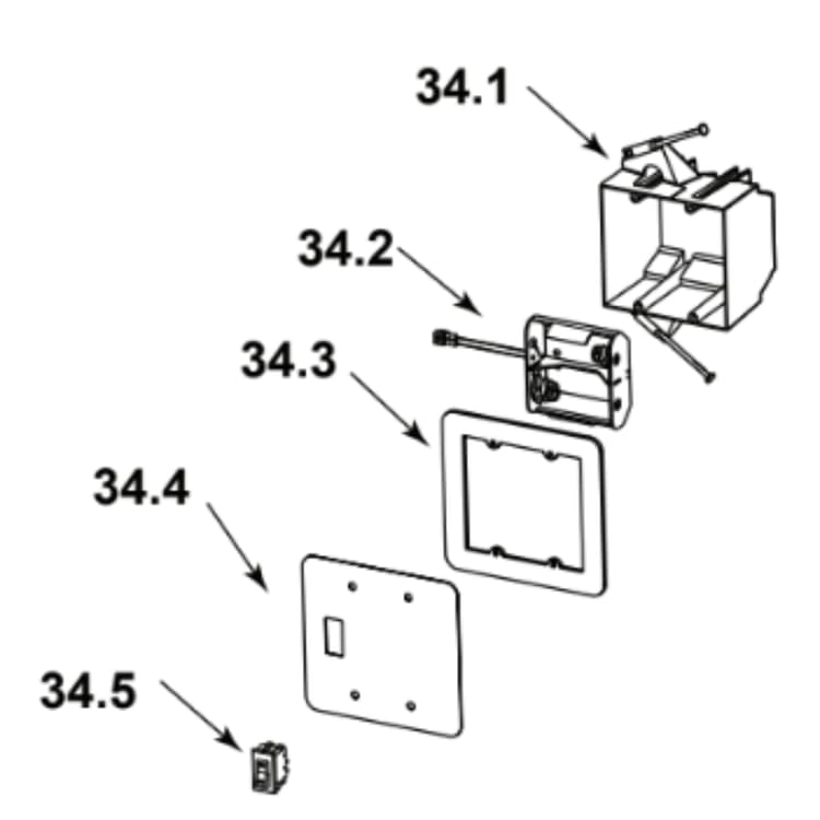 DAKOTA42/H-B #34Switch Box Assembly