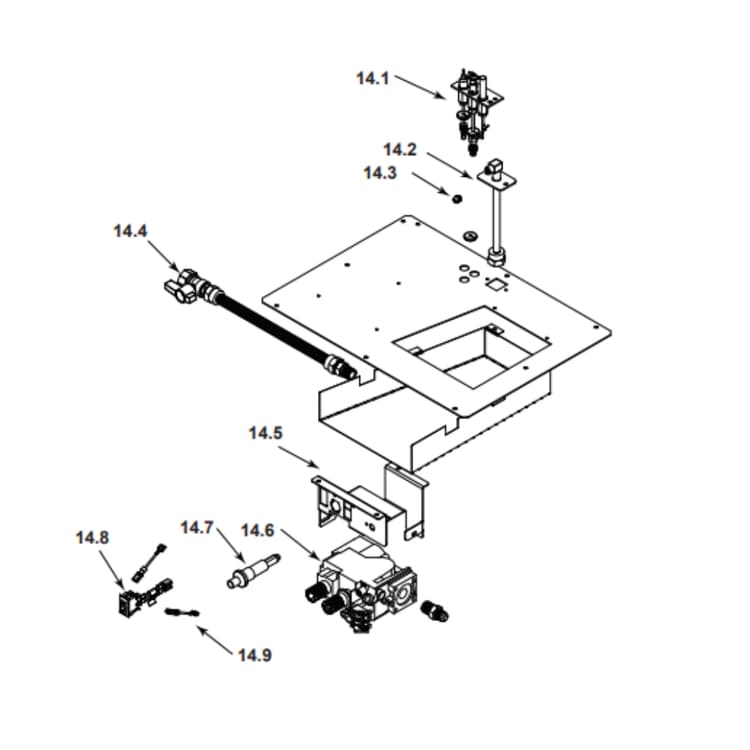8000TV-OAK #14 Valve Assembly
