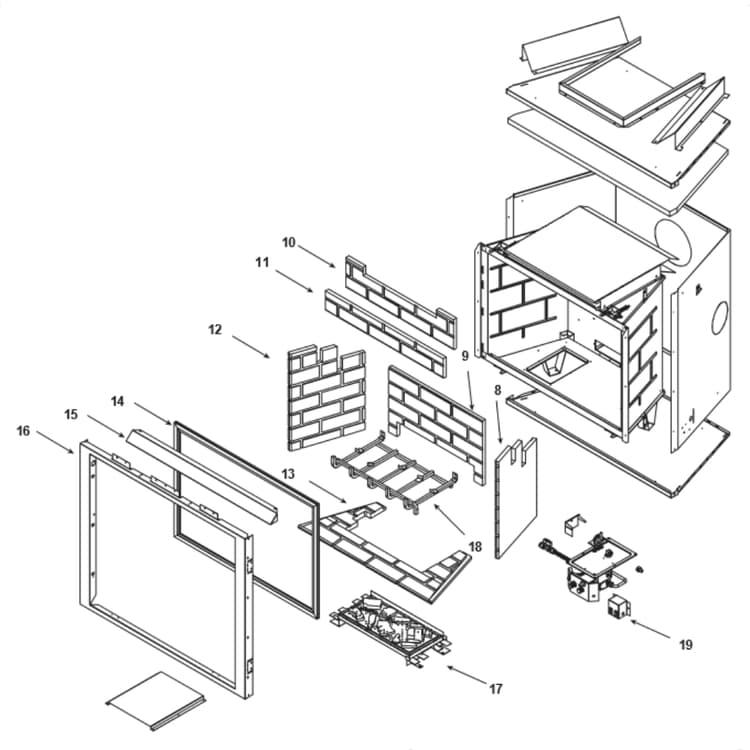 Heat & Glo 7000XLS-NF 36" DV Gas Fireplace Parts