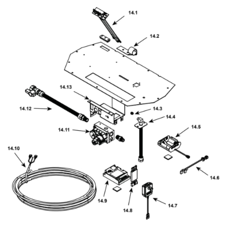SL-750TV-IPI-E #14 Valve Assembly
