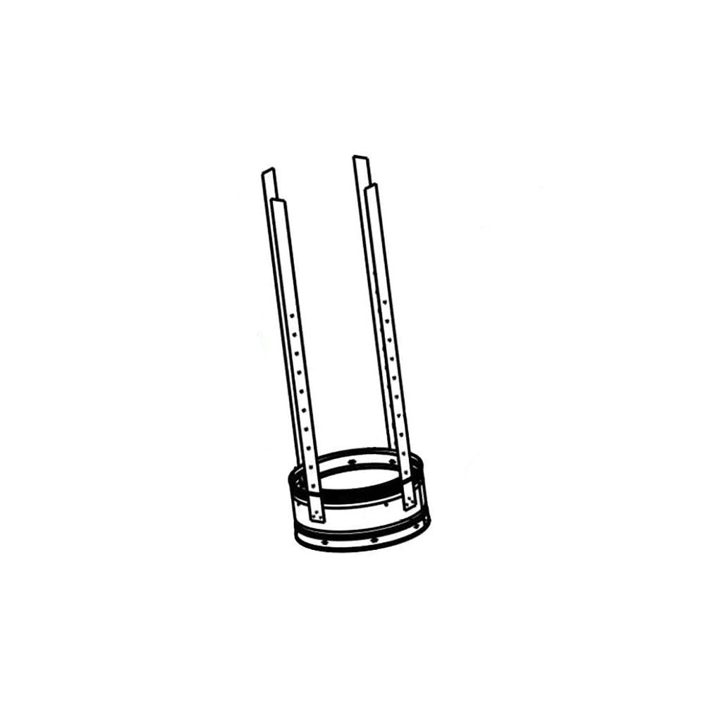 6 (200Mm) Flue Support Section 00 Series SL3 by Heat &4 Glo
