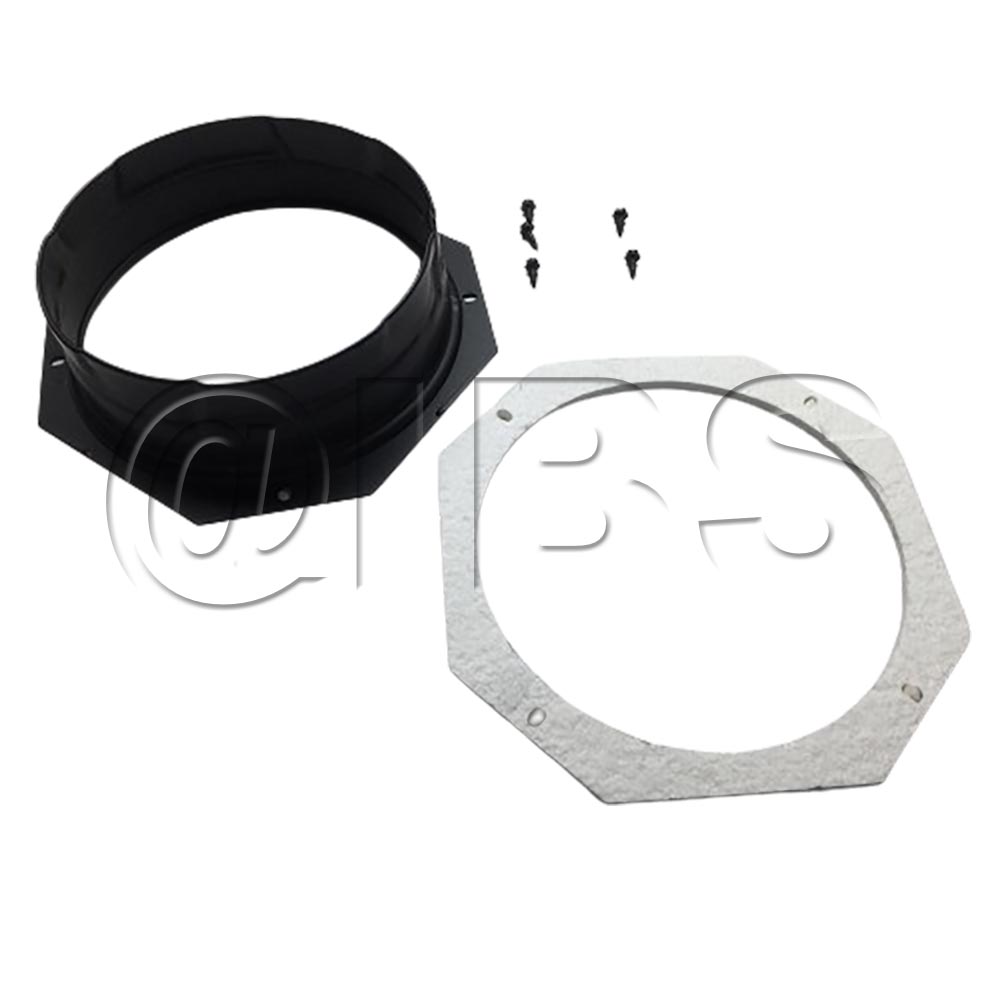 Stove Collar For Duravent Pipe Black STOVEDV-BK by Heat & Glo