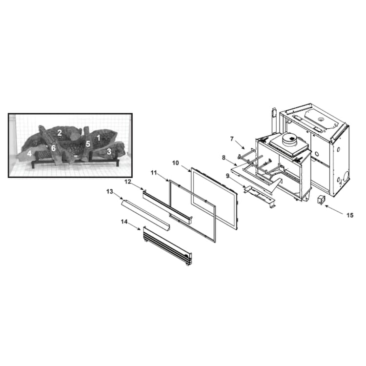 Heat & Glo GS-4000 DV Gas Stove Parts