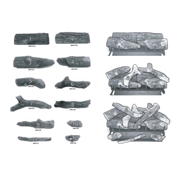 GO30SP-NG/LP Log Set Assembly