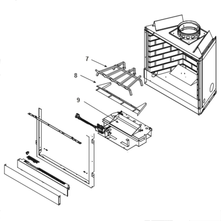 Heat & Glo CFX-36TSP 36" BV Gas Fireplace Parts
